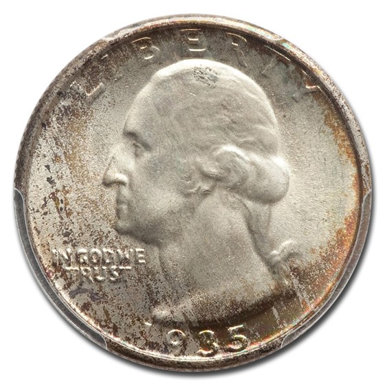1935 Washington Quarter MS-67+ PCGS CAC 1935 Washington Quarter MS-67+ PCGS CAC